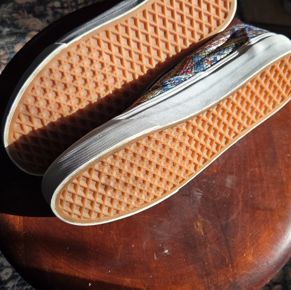 Vans Geometric Pattern Slip-Ons - image 3